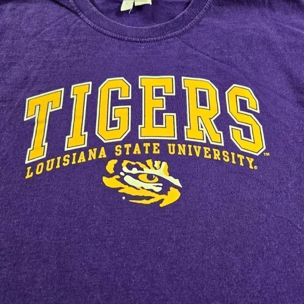 Fruit of the Loom Boys LSU Tigers shirt L